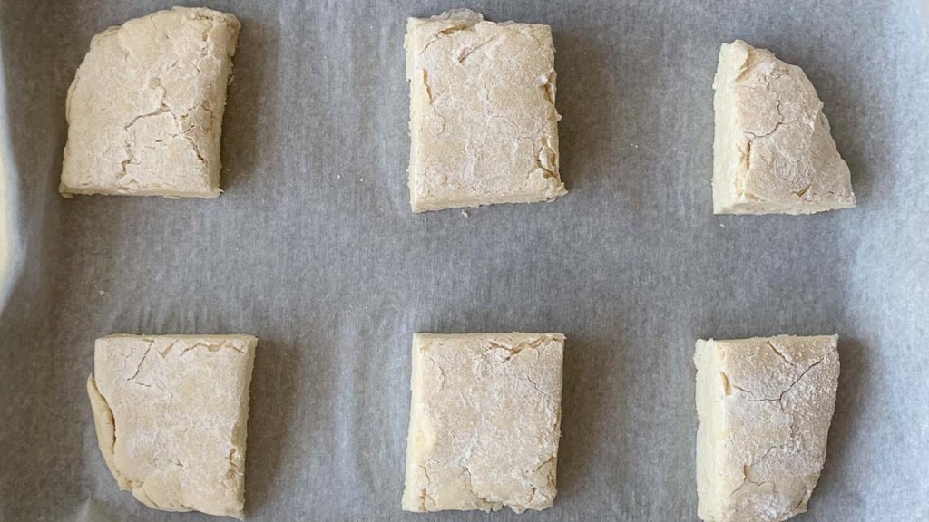 2 ingredient biscuits before going into the oven