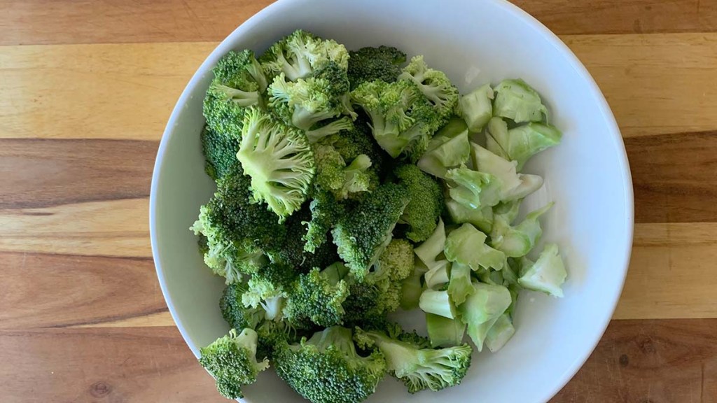 Broccoli before steaming