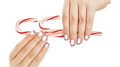 candy cane French tips