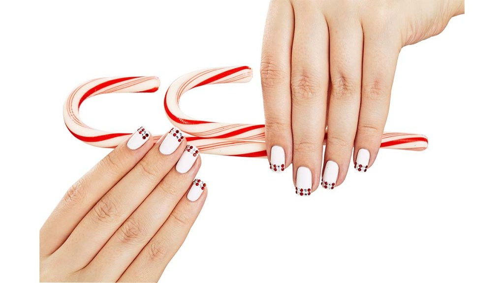 Charming and chic candy cane tips