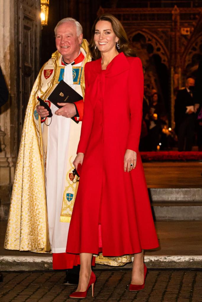 Kate wearing a red outfit image 1