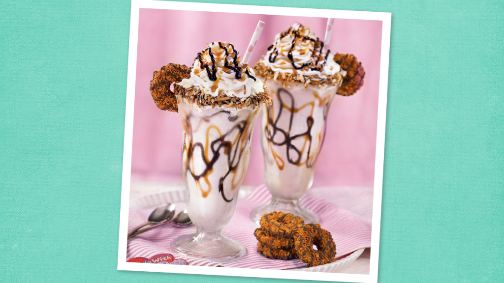 Chocolate Caramel Coconut Milkshake (Girl Scout cookie recipes)