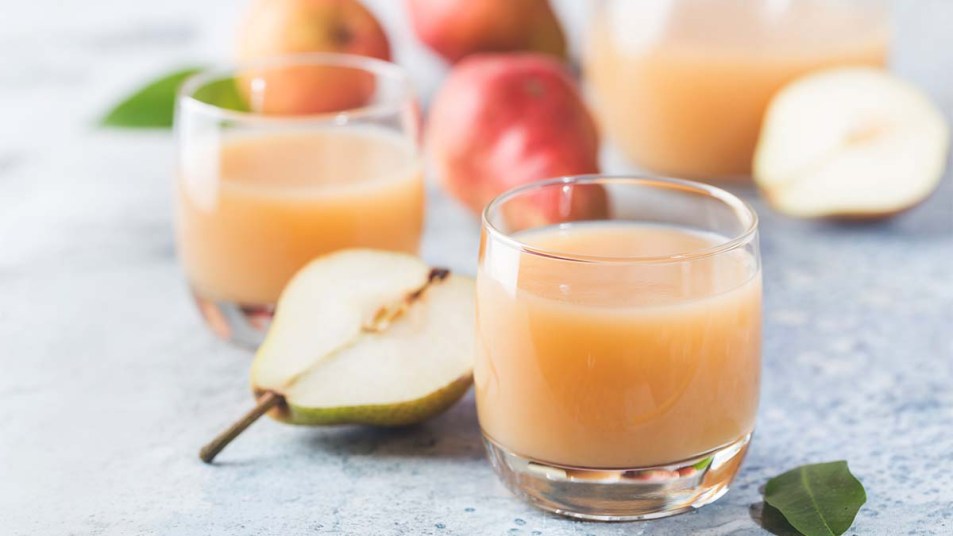 Freshly squeezed pear juice