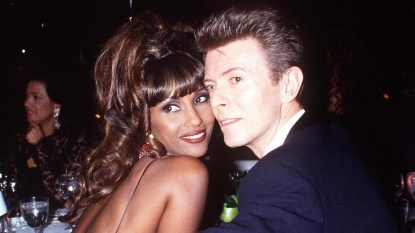 Iman and David Bowie in 1993