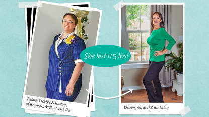 Debbie Kasadine, 61, who lost 115 lbs on the blood type diet