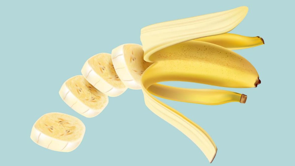 An illustration of a banana peel