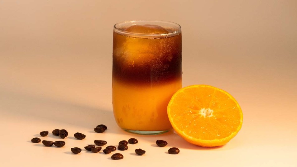 Orange juice and espresso