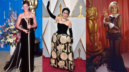 Actresses Julia Roberts, Rita Moreno, and Barbara Streisand at the Oscars