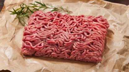 Raw ground beef