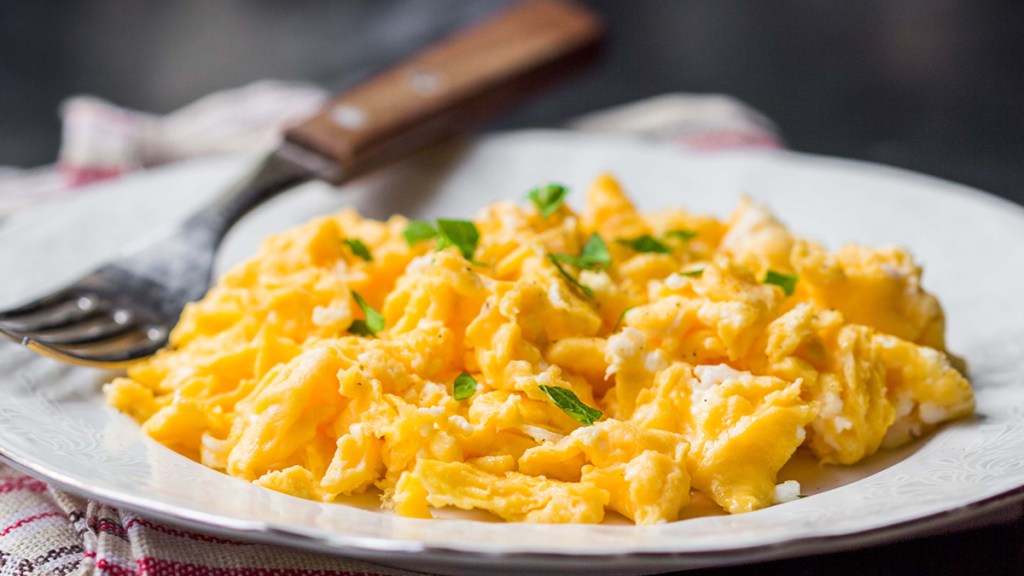 scrambled eggs: best foods for bone health 
