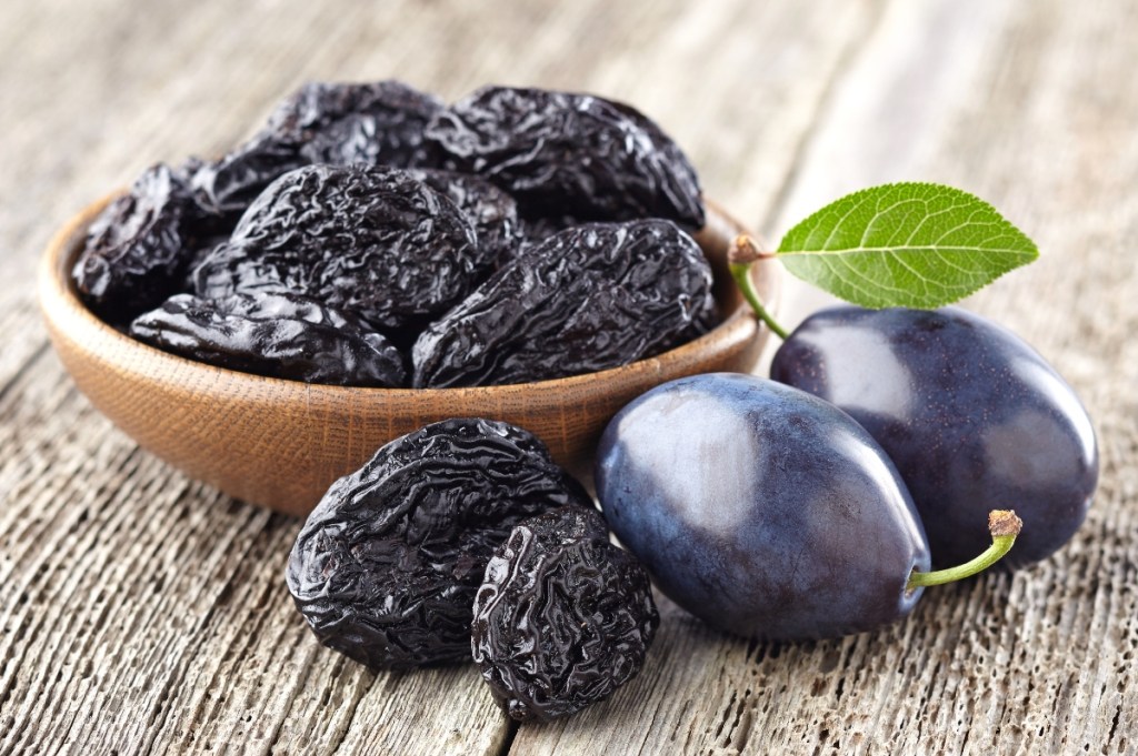 Bowl of prunes: best foods for bone health 
