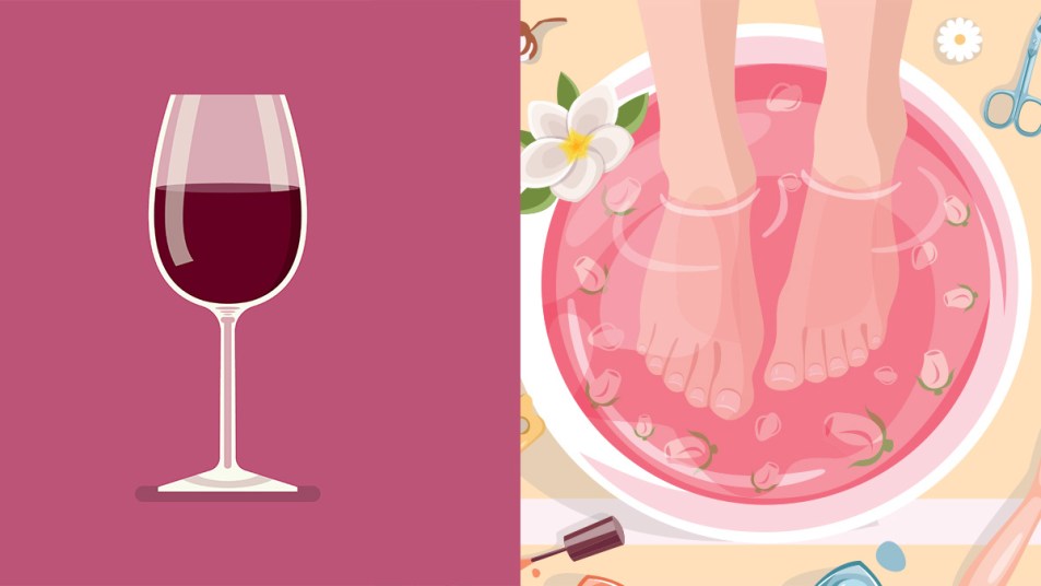 Red wine pedicure featured image