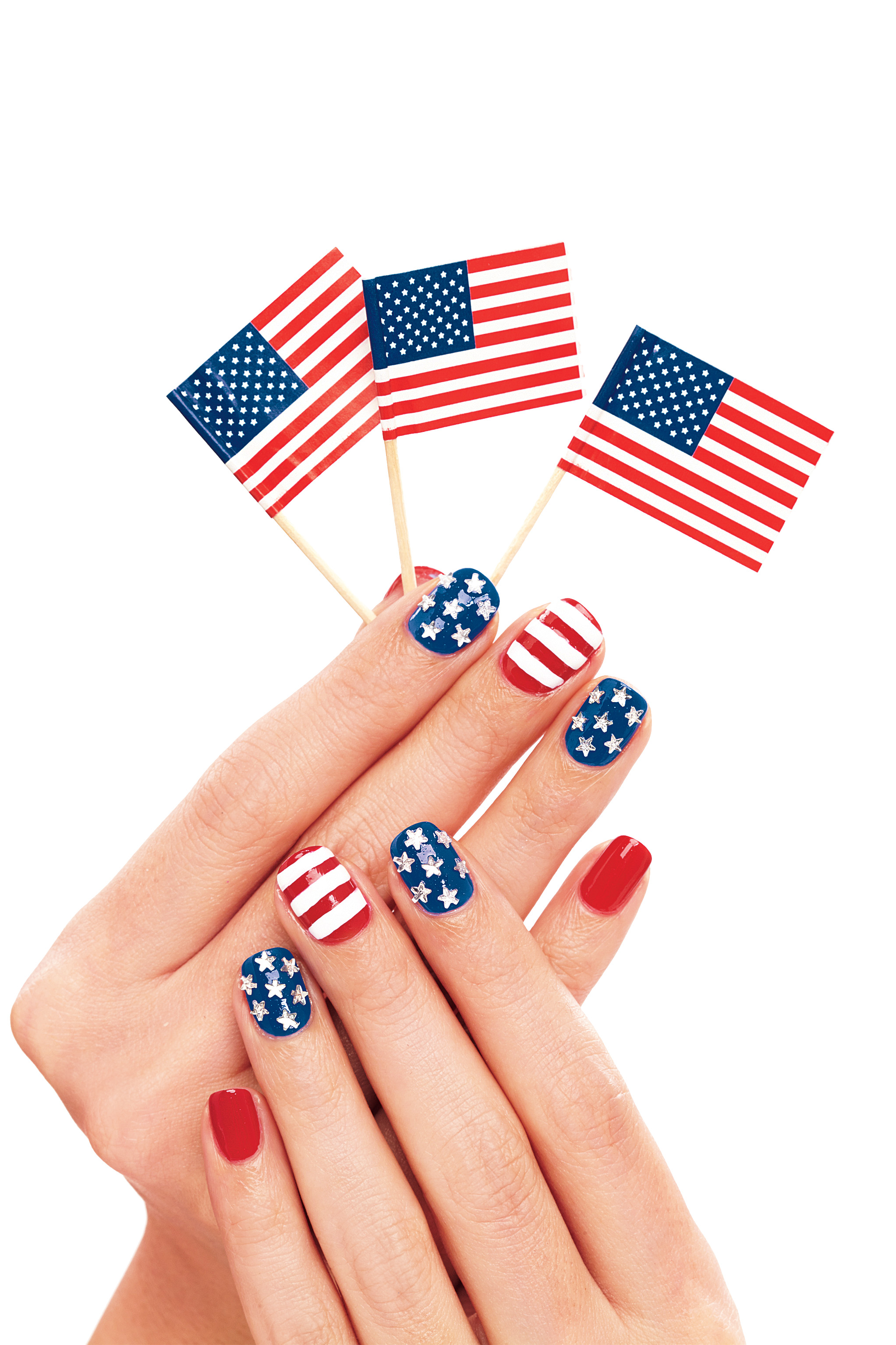 stars and stripes manicure