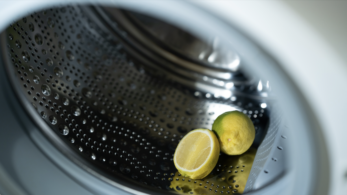 Lemons in laundry machine