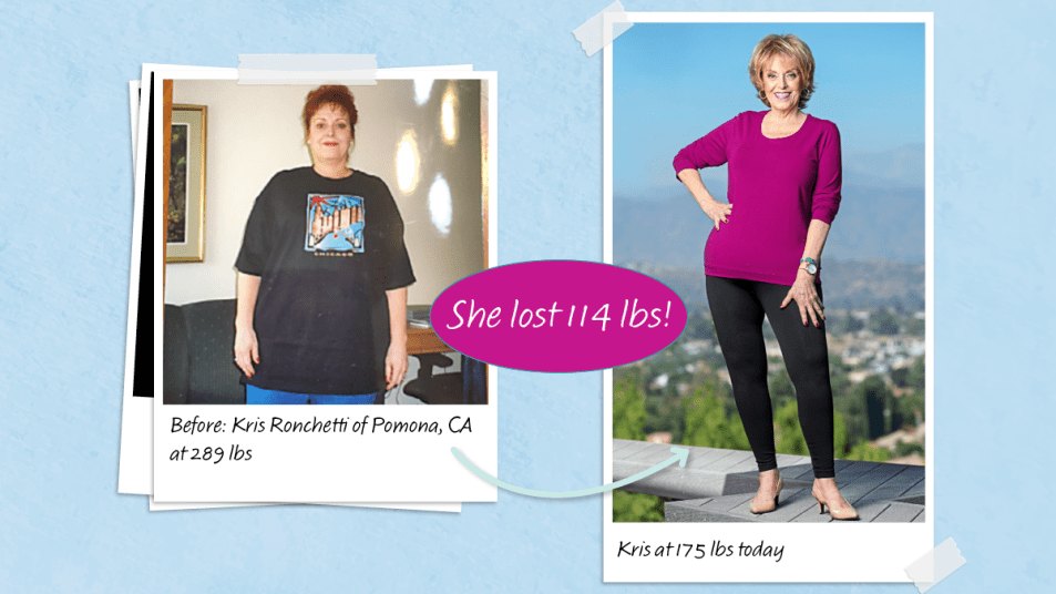 Real-life weight loss success story Kris Ronchetti