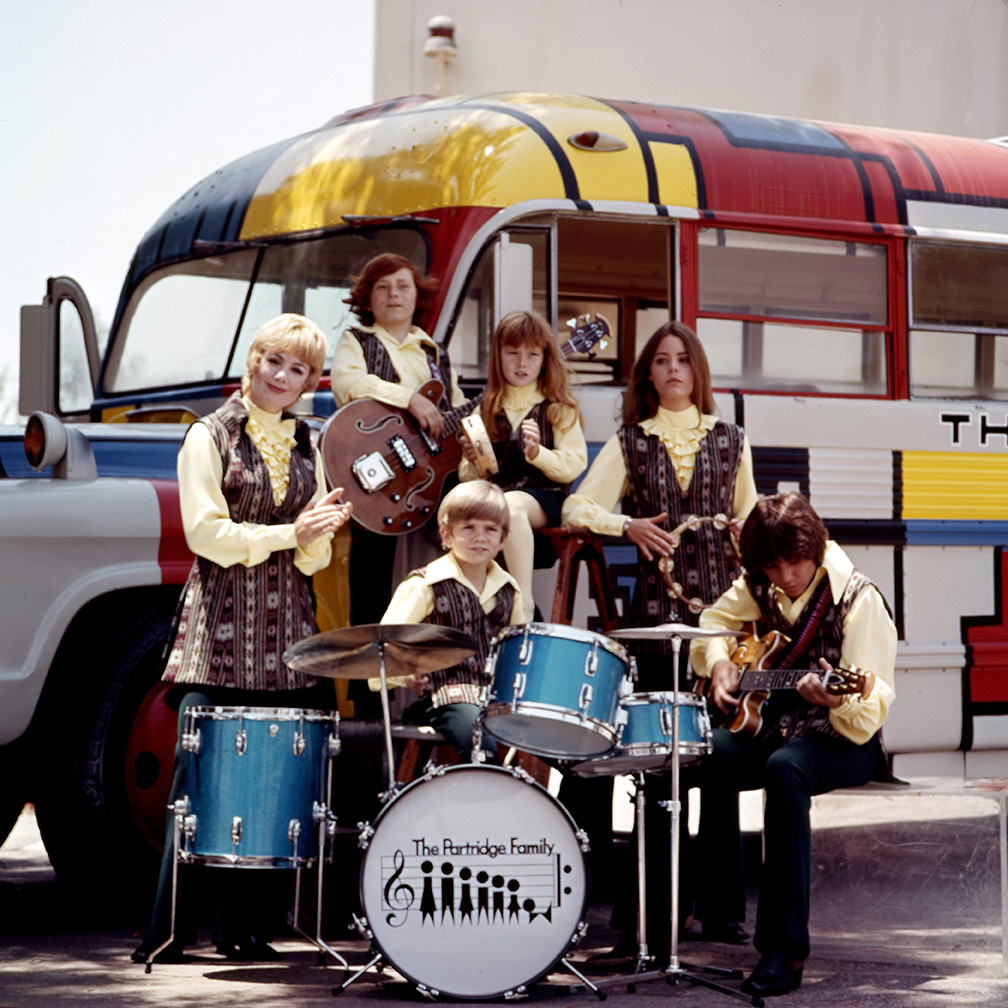 Shirley Jones, Danny Bonaduce, Suzanne Crough, Susan Dey, David Cassidy and Brian Forster, The Partridge Family, 1970