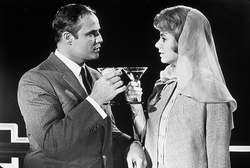 Shirley Jones and Marlon Brando, Bedtime Story, 1964