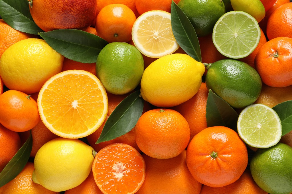 citrony, limetky a pomeranče