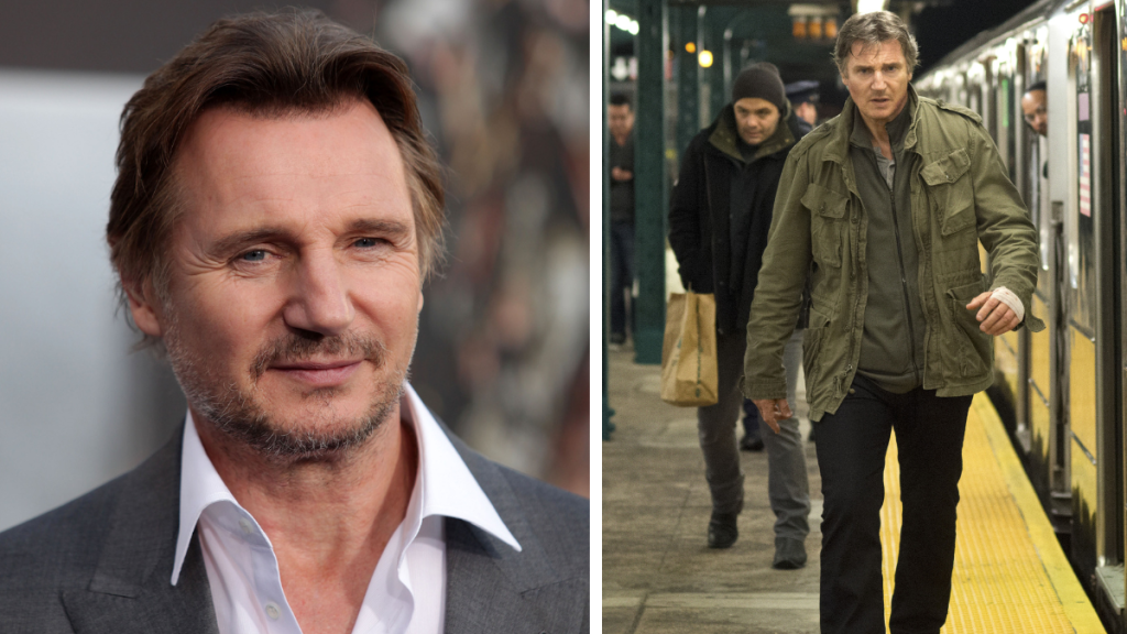 Liam Neeson pictured in 2012 and 2015