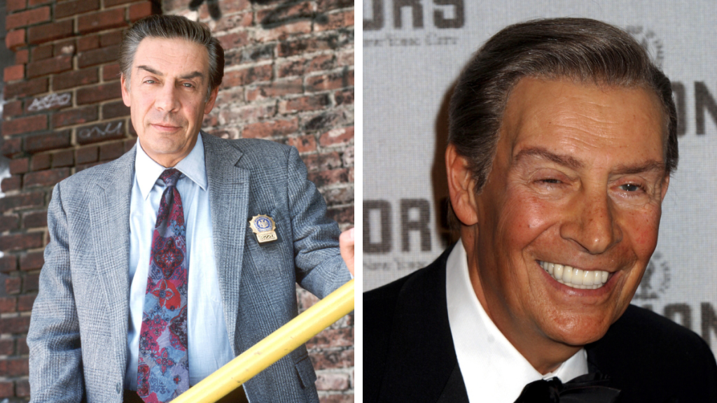 Jerry Orbach pictured in 1990 and 2004