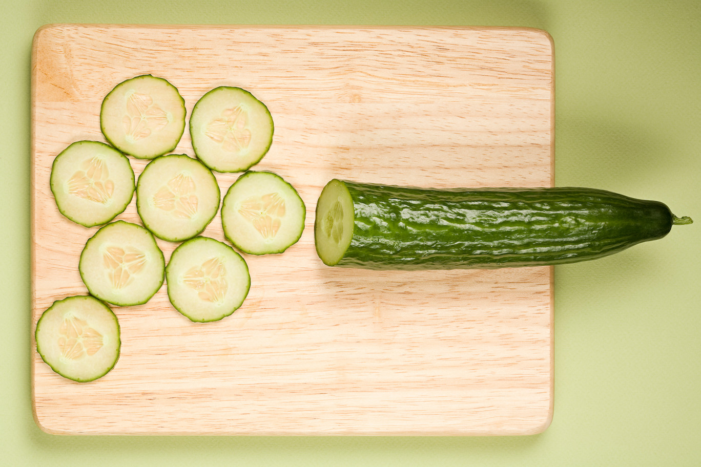 frozen cucumber slices