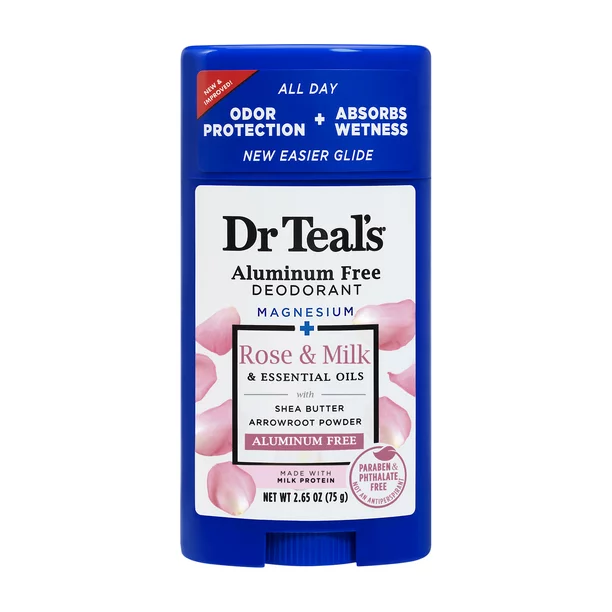 Dr Teal’s Aluminium free Rose & Milk Deodorant, Natural deodorant