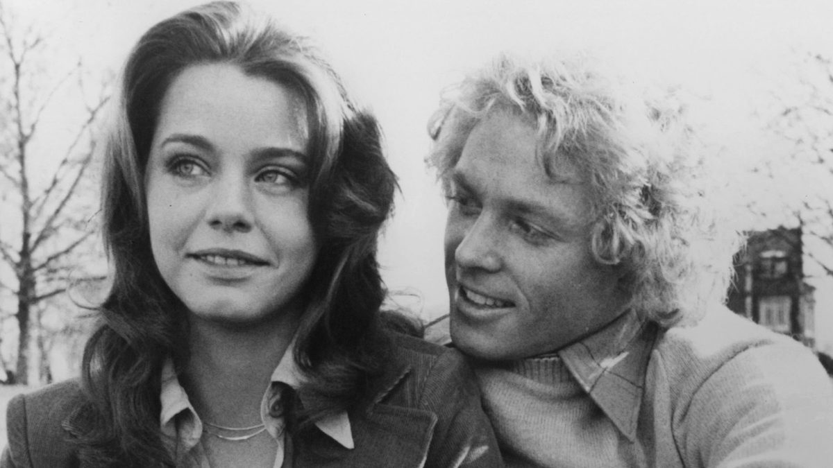 Susan Dey and William Katt spending time together in scenes from the film 'First Love', 1977