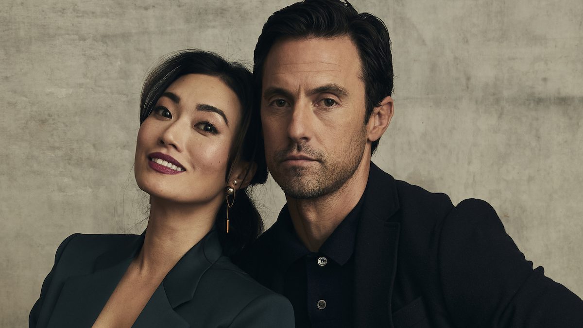Catherine Haena Kim and Milo Ventimiglia of ABC's 'The Company You Keep' pose for a portrait during the 2023 Winter Television Critics Association Press Tour at The Langham Huntington, Pasadena on January 11, 2023 in Pasadena, California