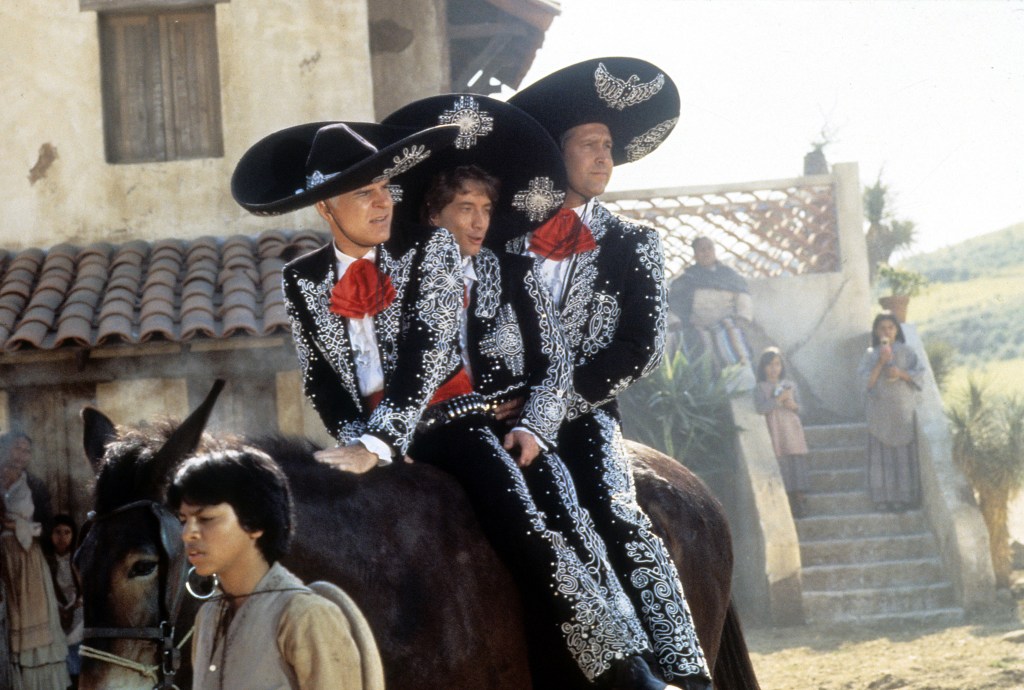Steve Martin, Chevy Chase and Martin Short, 'Three Amigos', 1986