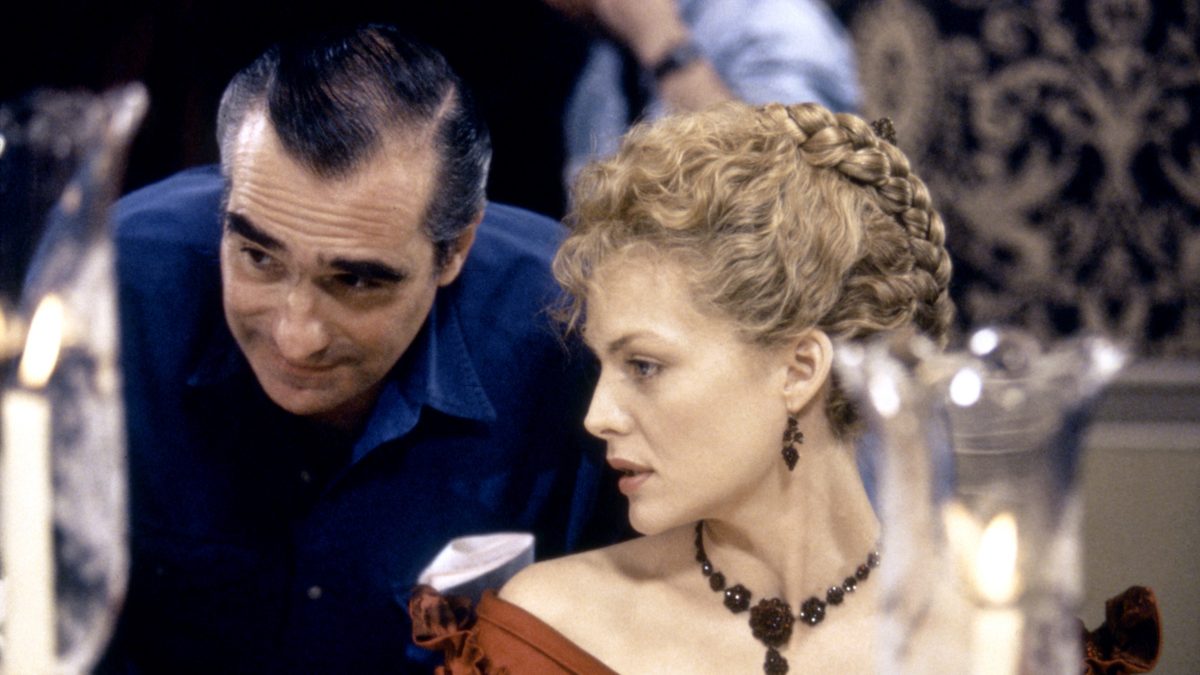 Martin Scorsese directs Michelle Pfeiffer, 1993