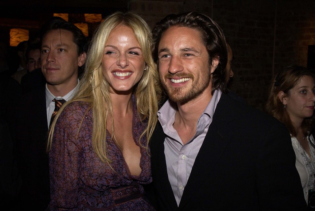 Martin Henderson and Monet Mazur at the premiere of 'The Ring,' 2002