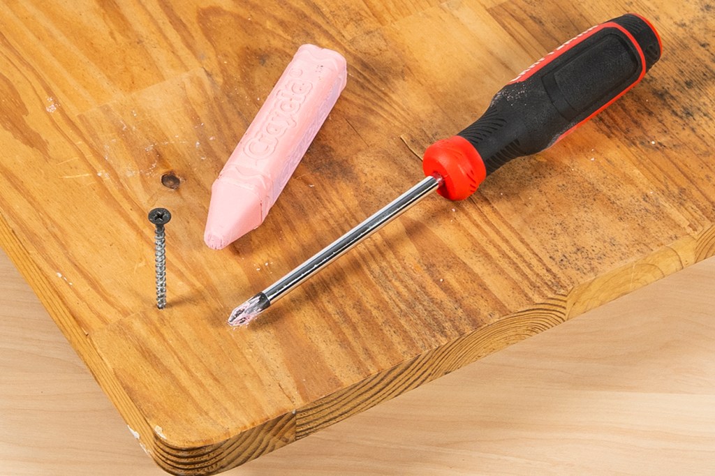 Making a screwdriver slip-proof is one of the many uses for chalk