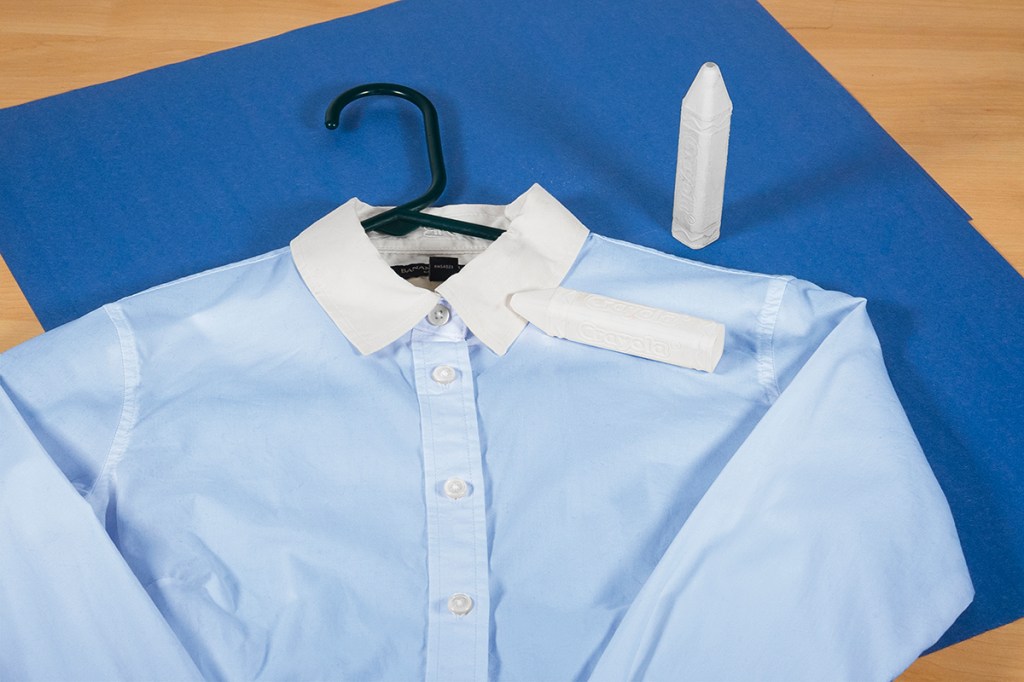 Removing oil from a shirt collar is one of the many uses for chalk