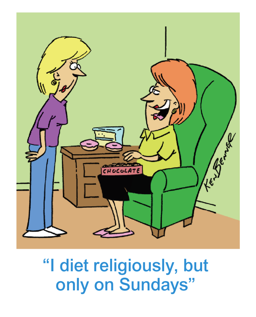 Diet jokes, preach! 