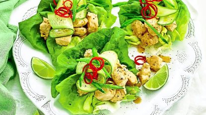 Chicken Lettuce Cups sits looking delicious