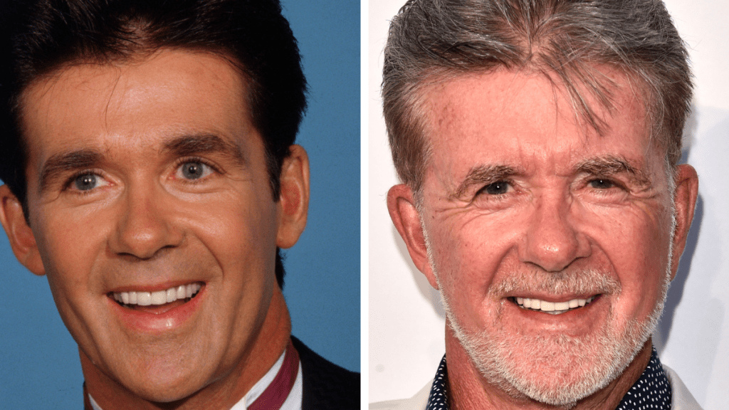 Alan Thicke from 'Growing Pains' Left: 1987; Right: 2016