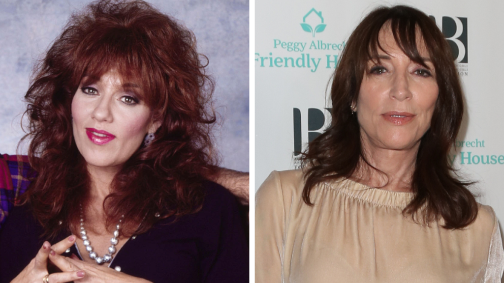 Katey Sagal from Married with Children. Left: 1988; Right: 2019
