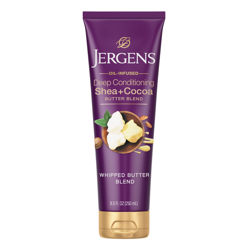 Bottle of Bergen's Shea and Cocoa Body Butter.