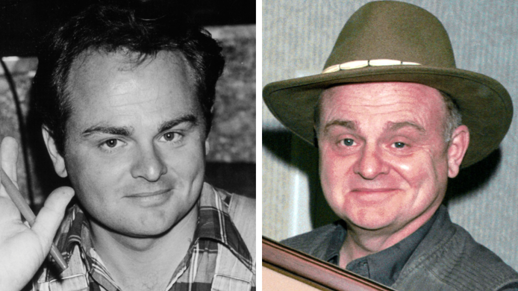 Gary Burghoff in 1974 and 2001