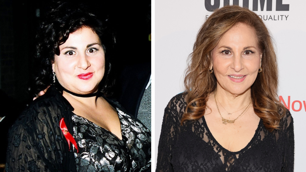 Kathy Najimy in 1993 and 2023