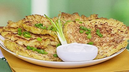 scallion potato pancakes recipe