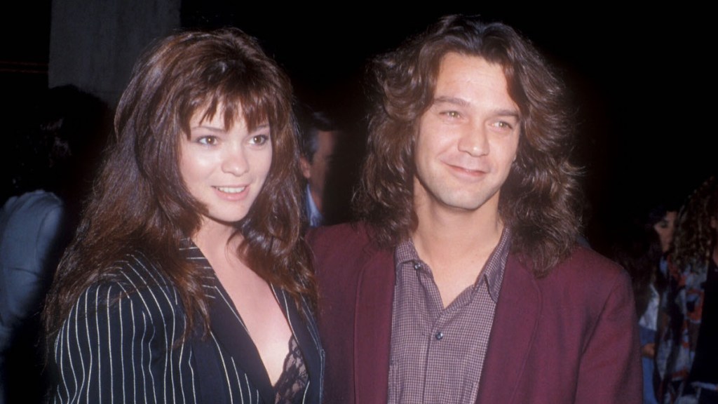 Valerie Bertinelli and Eddie Van Halen in 1989