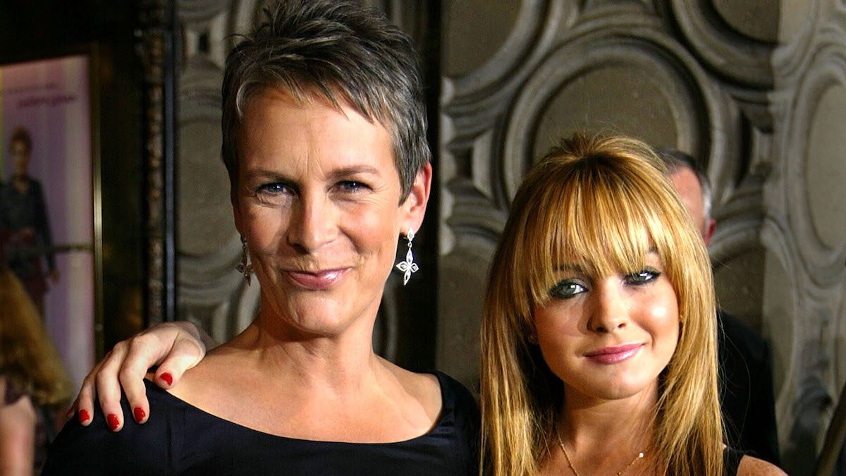 Jamie Lee Curtis and Lindsay Lohan at the 'Freaky Friday' premiere, 2003