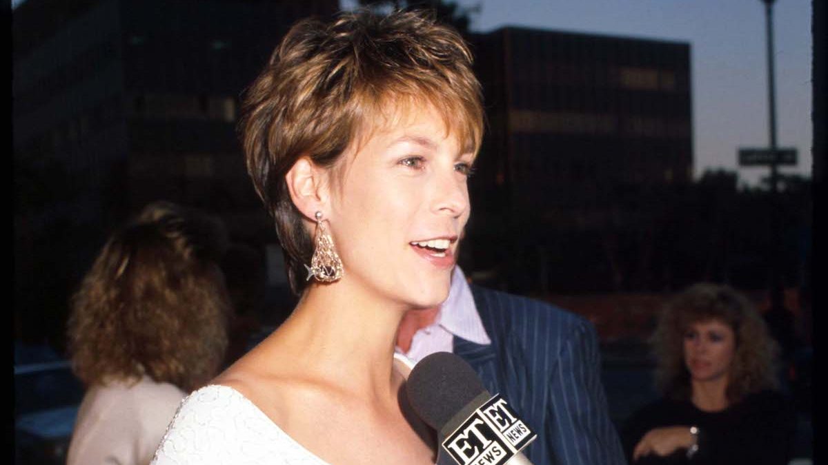 Jamie Lee Curtis at the premiere of the 'A Fish Called Wanda', 1988