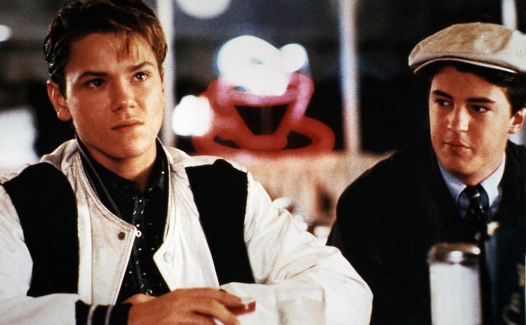 River Phoenix, left, and Matthew Perry, right, in A Night in the Life of Jimmy Reardon, circa 1987