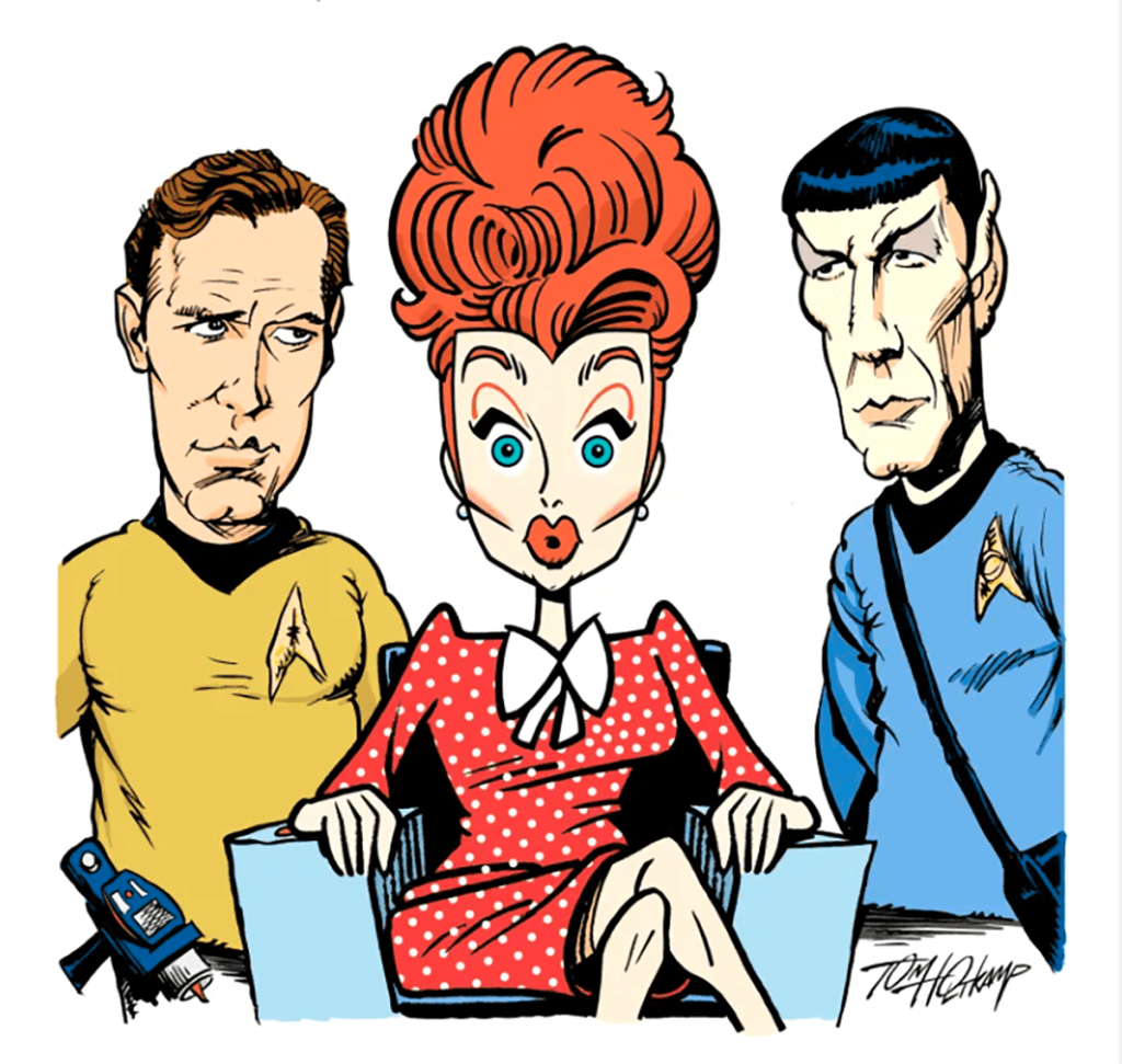 Star Trek and Lucy Caricature