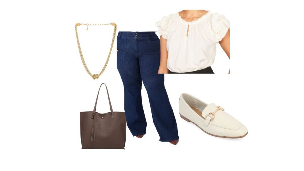 how to style flare jeans for work