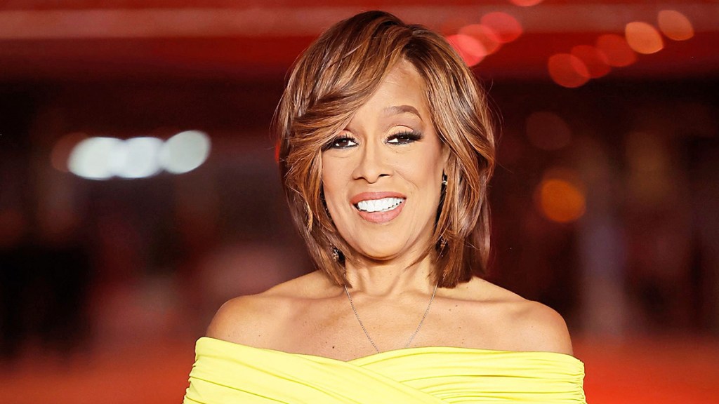 Gayle King with chopped hair