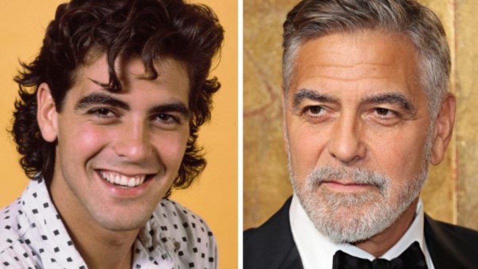 George Clooney 1985 and 2023