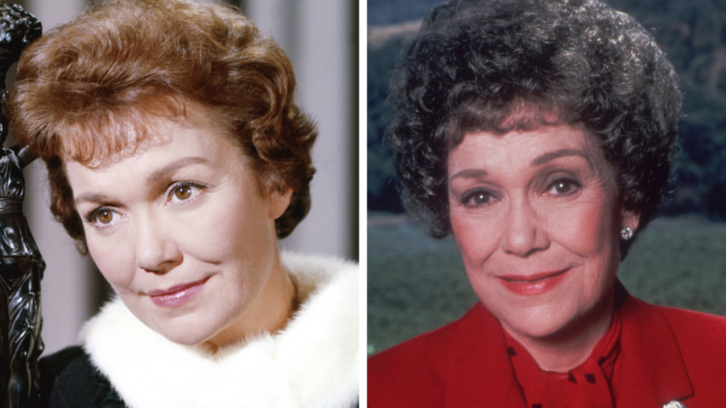 Jane Wyman from 'Falcon Crest.' Left: 1960; Right: 1985